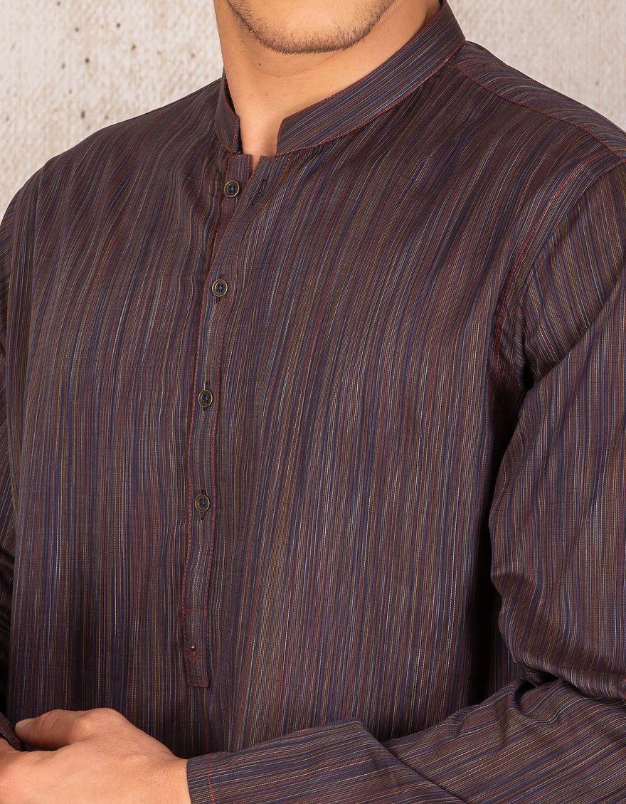 DULL PURPLE KURTA | JJK-A-US-36799/S21/JJ7116-PN - Image 2