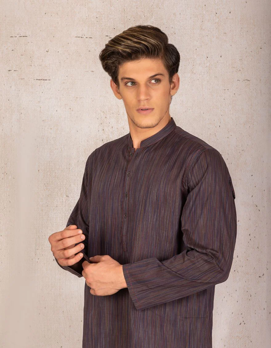 DULL PURPLE KURTA | JJK-A-US-36799/S21/JJ7116-PN - Image 3