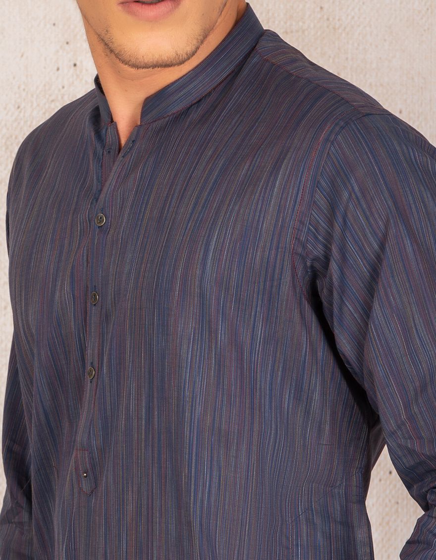PIGEON BLUE KURTA | JJK-A-US-36800/S21/JJ7116-PN - Image 2