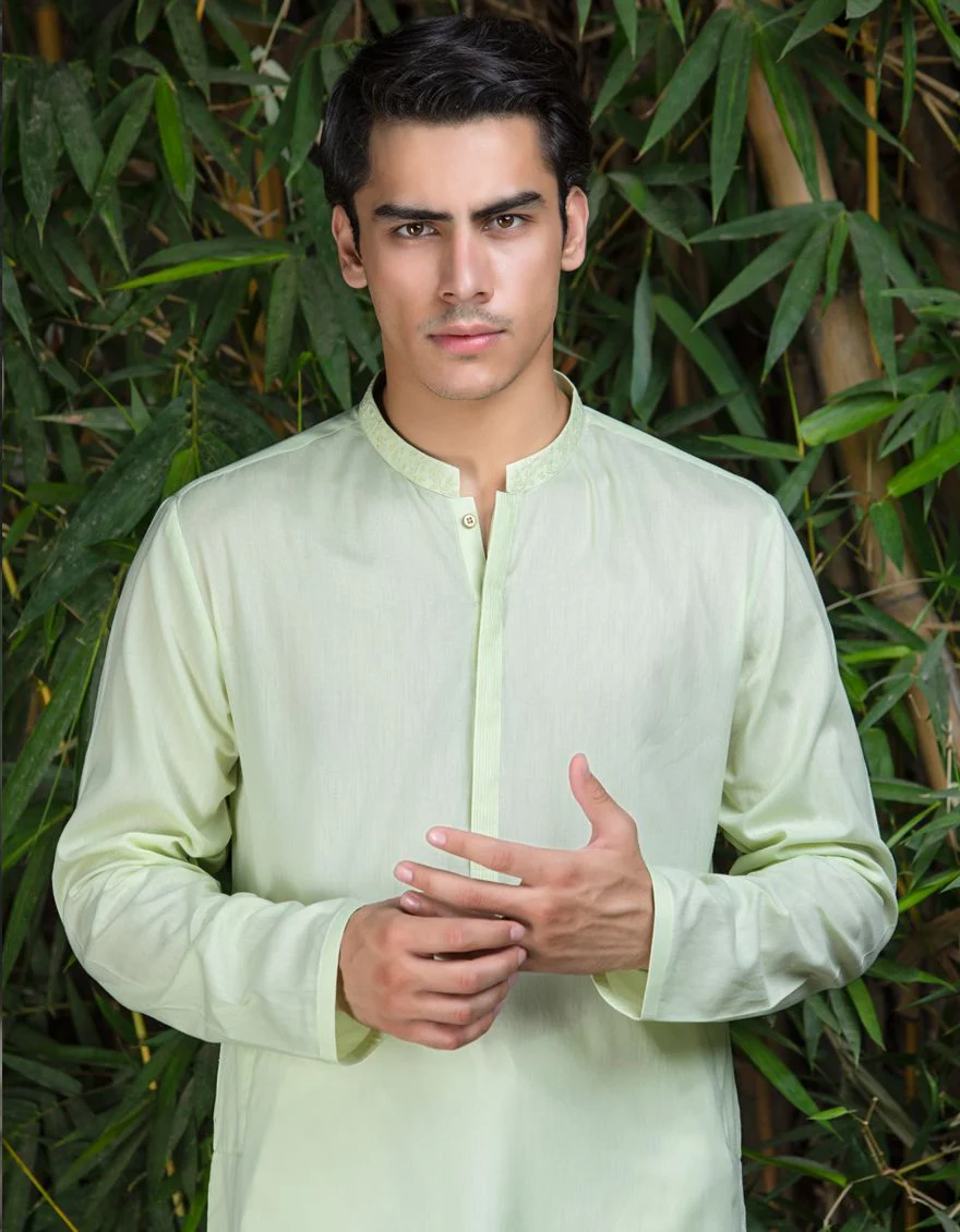 COOL GREEN KURTA | JJK-A-US-37547/S21/DMR3148-SF - Image 4