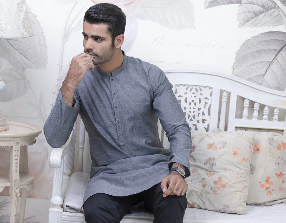 GREY KURTA | JJK-A-US-37560/W21/JJ6974-PN - Image 5