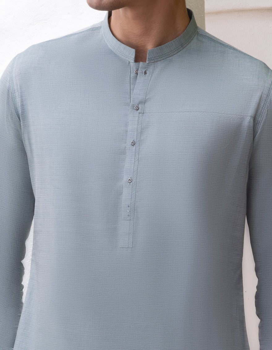 LIGHT GREEN COTTON KURTA | JJK-A-US-37661/S22/JJ8605-CL - Image 2