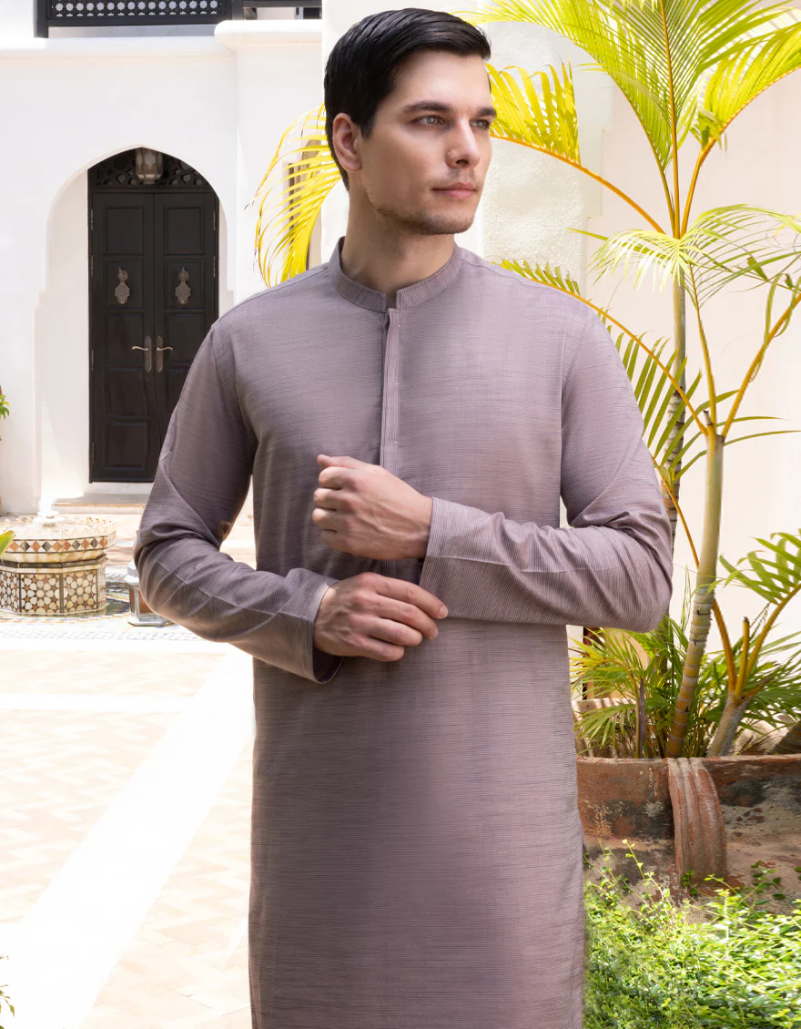LIGHT PURPLE COTTON KURTA | JJK-A-US-37669/W22/JJ8178-CL - Image 3