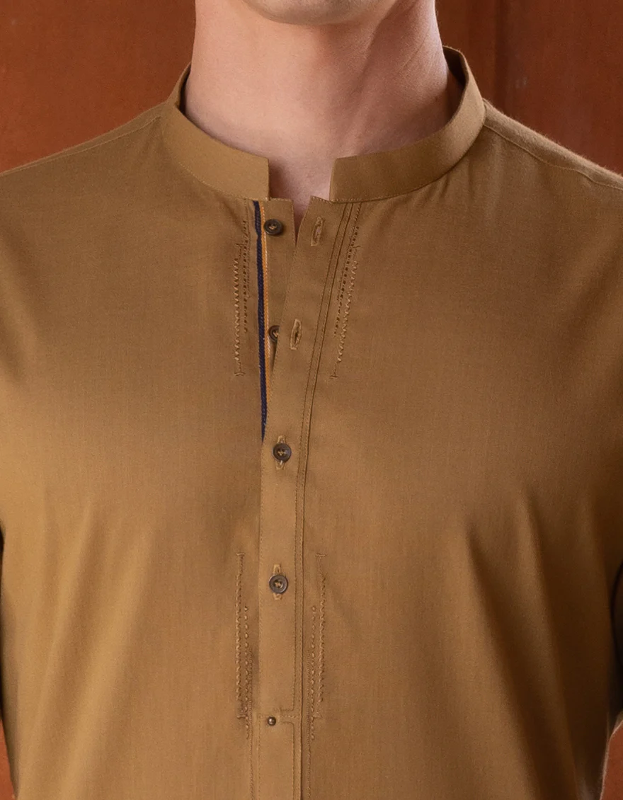 MASTARD COTTON KURTA | JJK-A-US-37689/S23/JJ7636-CL - Image 2