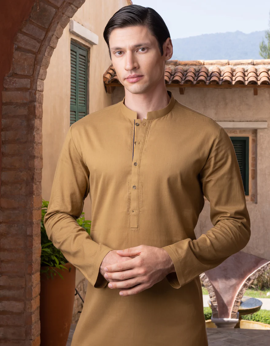 MASTARD COTTON KURTA | JJK-A-US-37689/S23/JJ7636-CL - Image 4