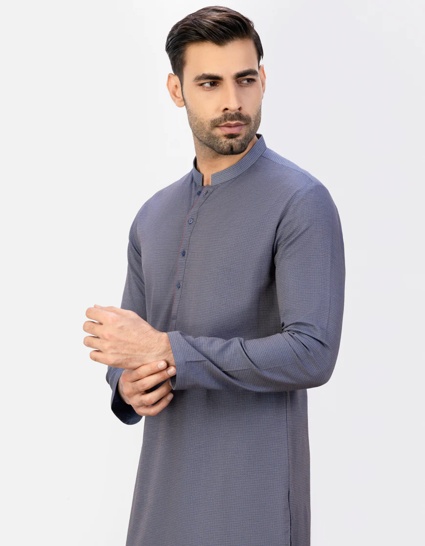 MULTI BLUE COTTON KURTA | JJK-A-US-37769/S23/JJ8922-PN - Image 2