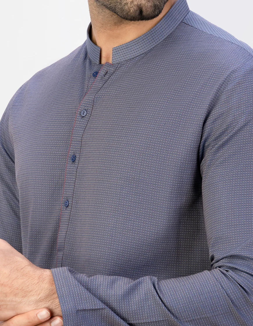 MULTI BLUE COTTON KURTA | JJK-A-US-37769/S23/JJ8922-PN - Image 3