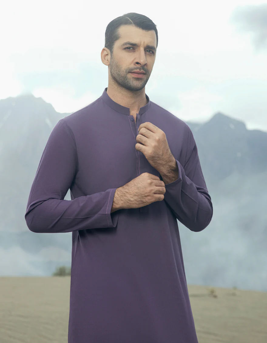 MAUVE KURTA | JJK-A-US-37779/S23/DME3200-CL - Image 3