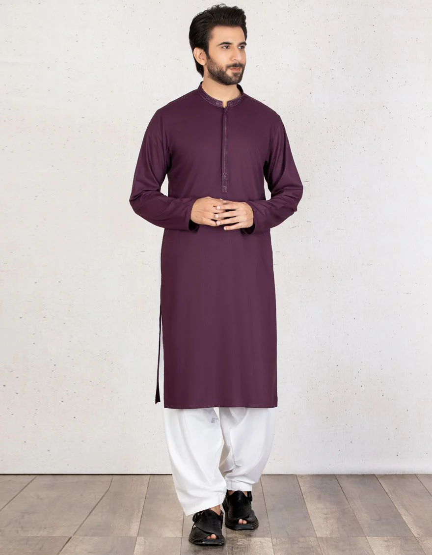 DARK PURPLE KURTA | JJK-A-US-39128-R1/S21/JJ6447-CL - Image 3