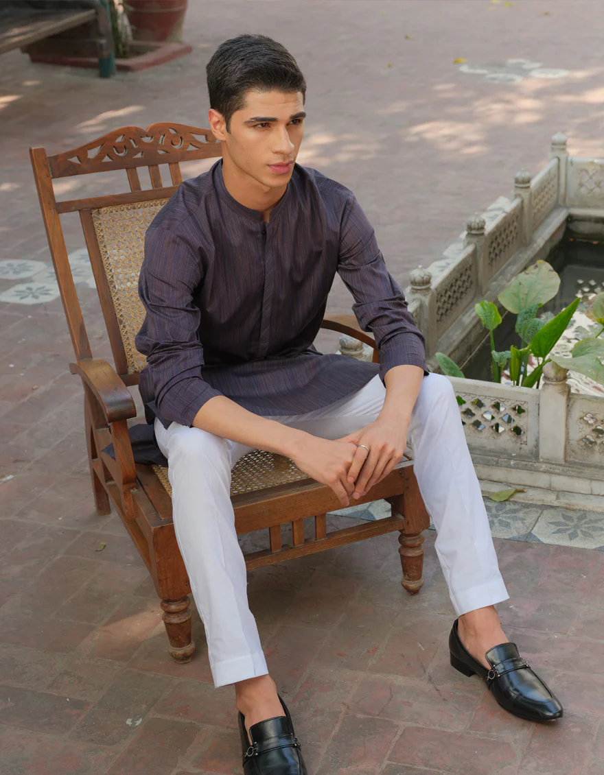 MULTI-GREY COTTON KURTA | JJK-A-US-40286/S22/JJ7116-PN - Image 4