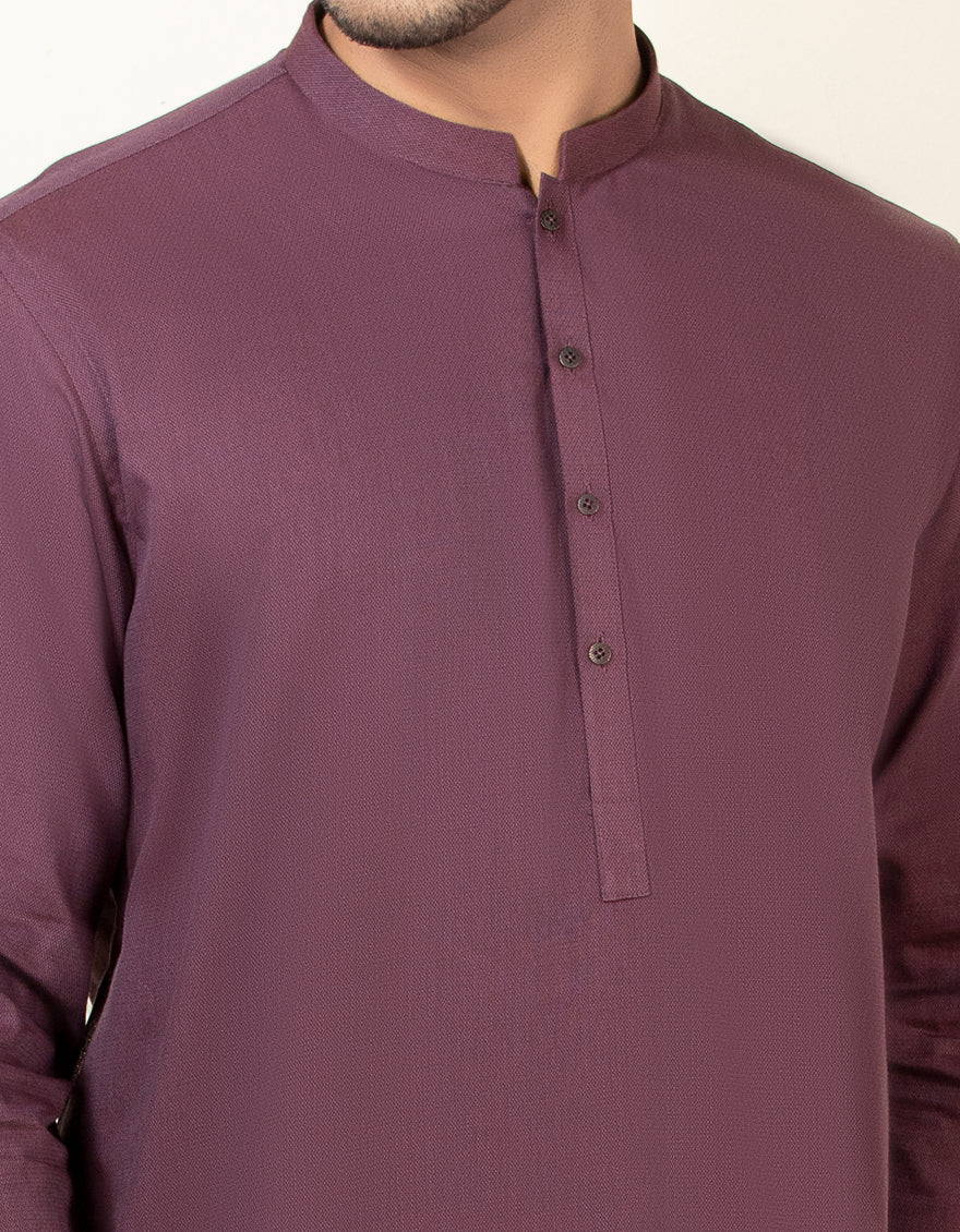 PURPLE BLENDED KURTA | JJK-A-US-40330/S22/JJ6686-PN - Image 2