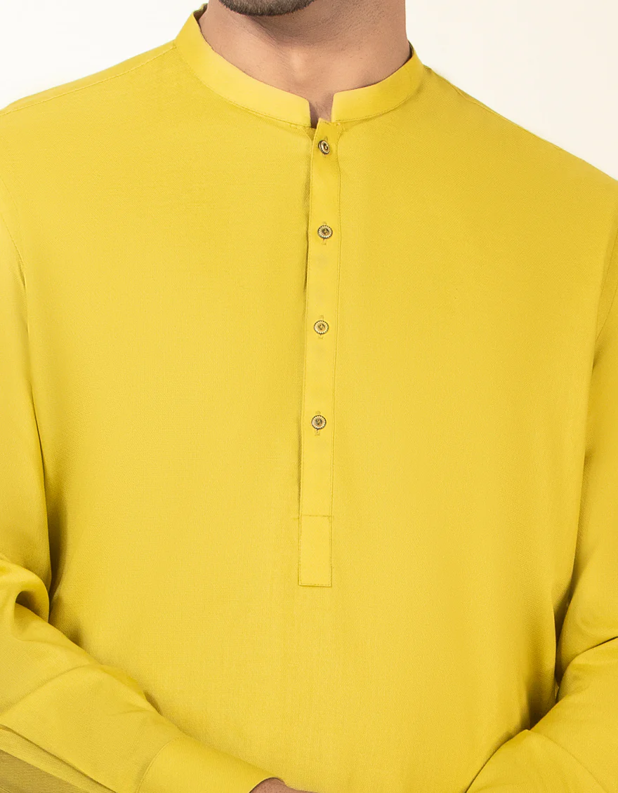 LIME GREEN COTTON KURTA | JJK-A-US-40333/S22/JJ6687-PN - Image 2