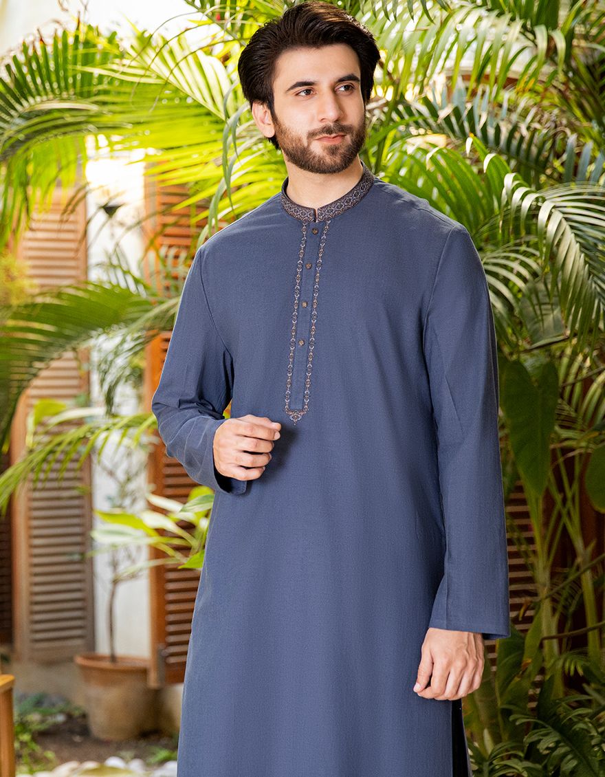 PERSIAN BLUE KURTA | JJK-A-US-42053/S20/JJ5633 - Image 2