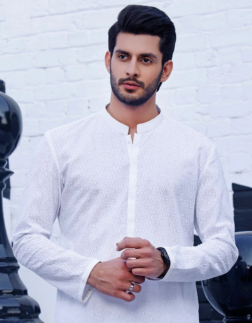 WHITE KURTA | JJK-A-US-42063/S21/JJ7244 - Image 2