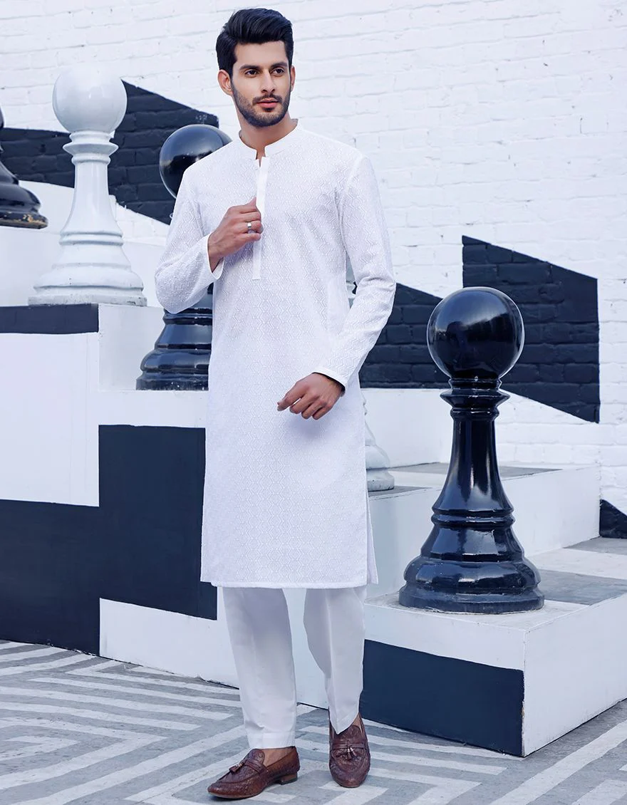 WHITE KURTA | JJK-A-US-42063/S21/JJ7244 - Image 3