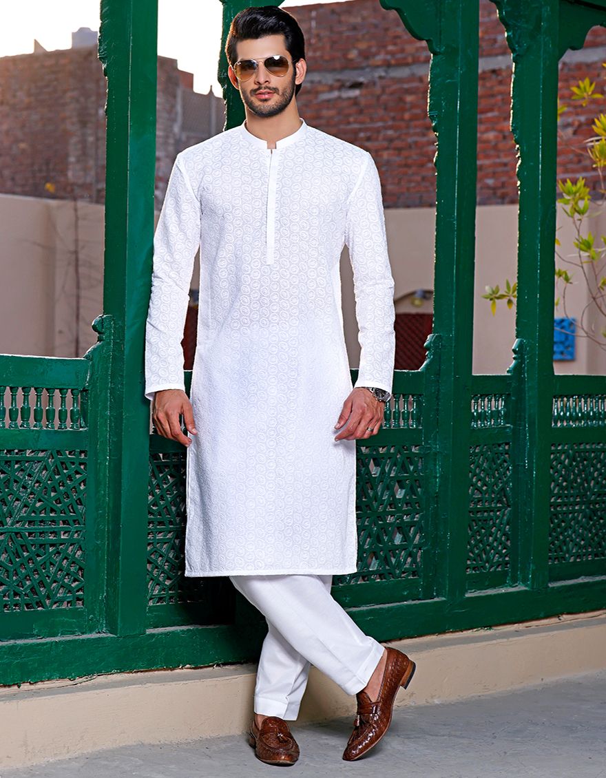 WHITE KURTA | JJK-A-US-42104/S21/JJ7242 - Image 2