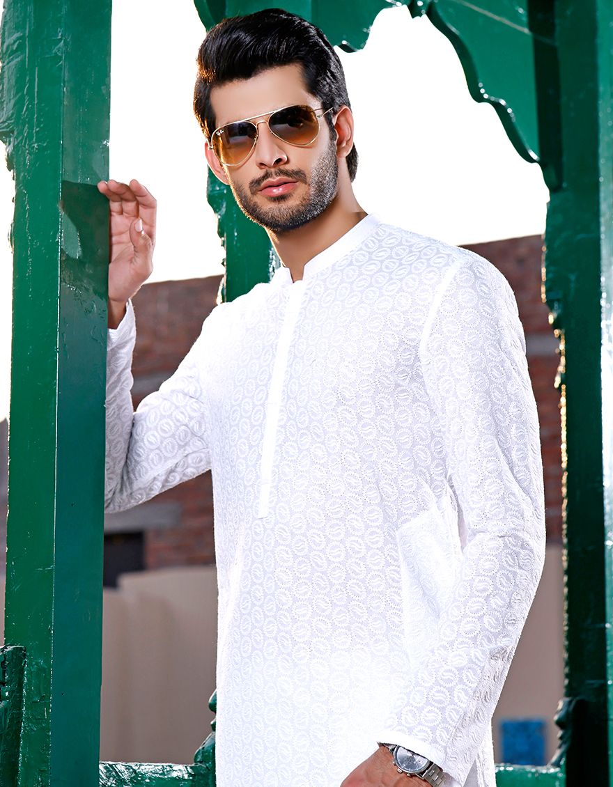 WHITE KURTA | JJK-A-US-42104/S21/JJ7242 - Image 3