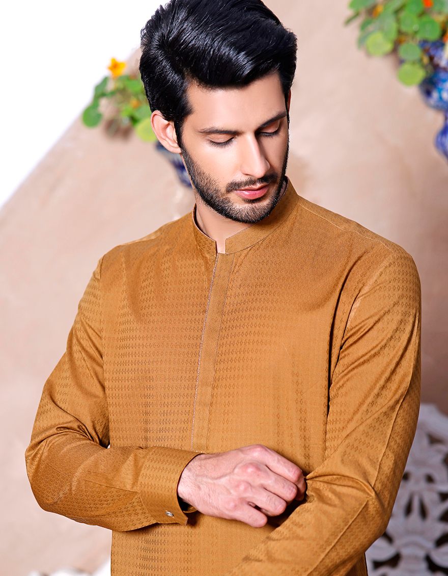 CAMEL BROWN KURTA | JJK-A-US-42119/S21/JJ5352 - Image 3