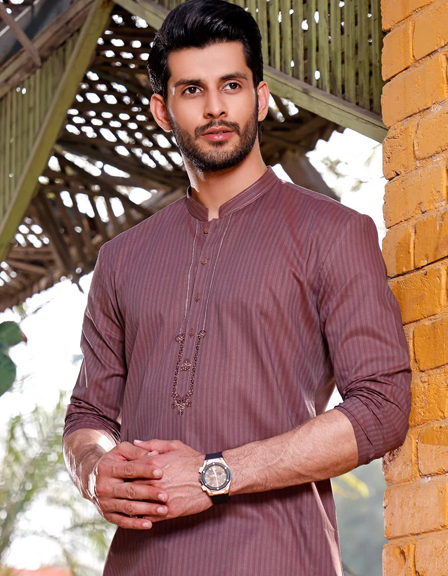 MAROON KURTA | JJK-A-US-42121/S21/JJ7358 - Image 3