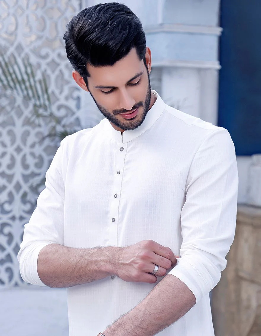 OFF WHITE KURTA | JJK-A-US-42128/S21/JJ6272 - Image 3