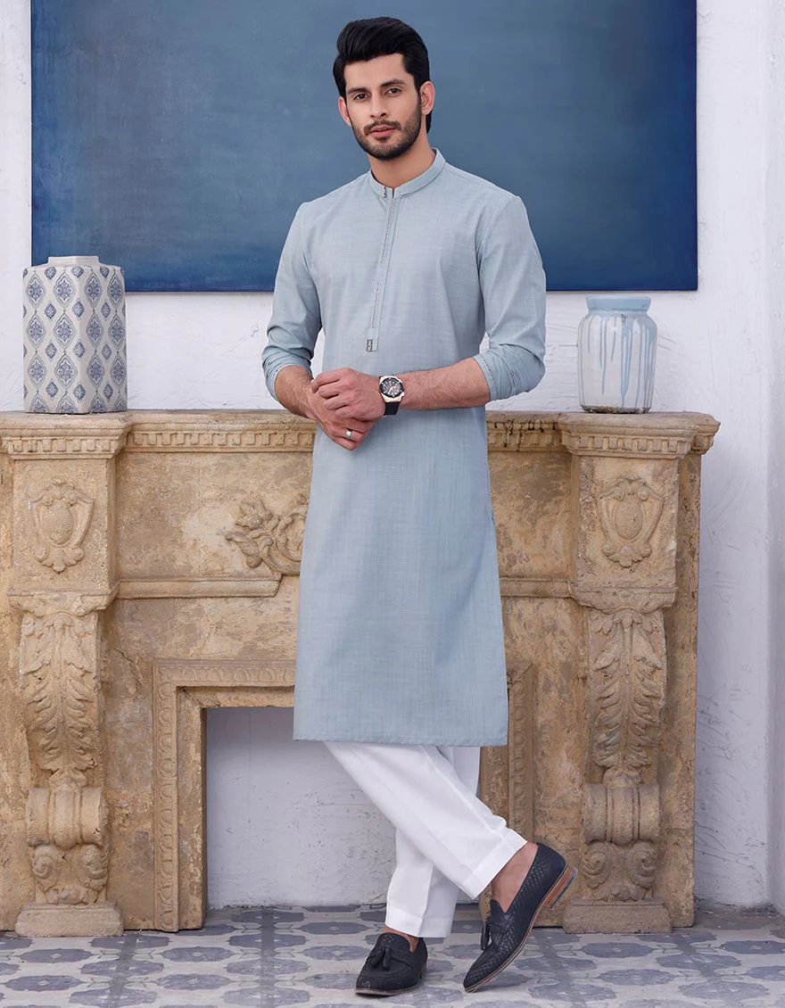MINT GREEN KURTA | JJK-A-US-42130/S21/JJ7353 - Image 3