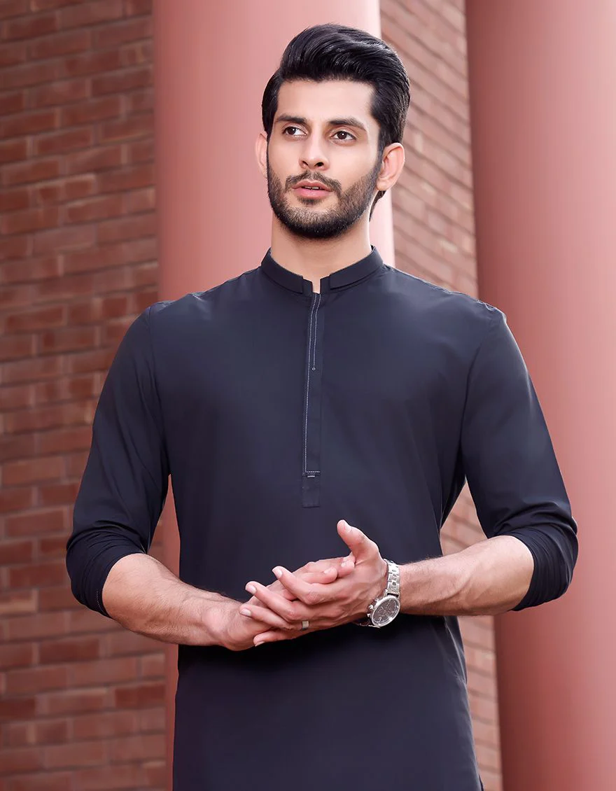 BLACK KURTA | JJK-A-US-42132/S21/JJ7356-CL - Image 4