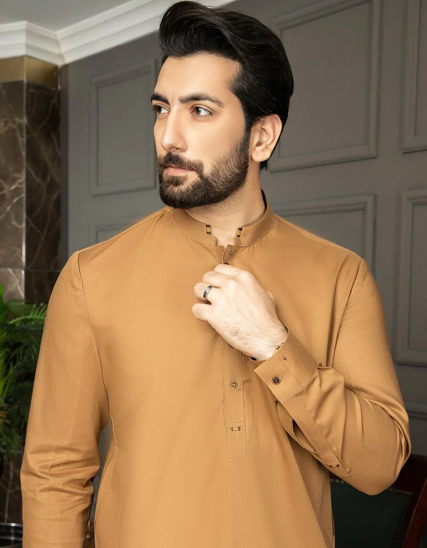 CAMEL BROWN KURTA | JJK-A-US-42133/S21/JJ6958 - Image 3