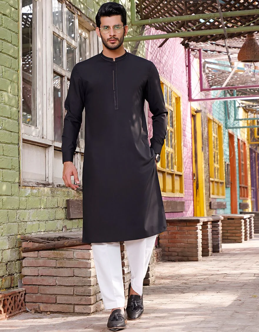 BLACK KURTA | JJK-A-US-42153/S21/JJ7356-CL - Image 2