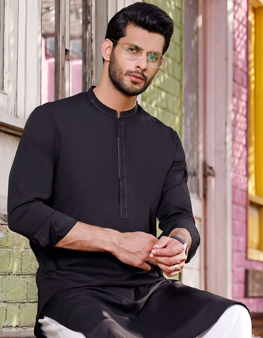 BLACK KURTA | JJK-A-US-42153/S21/JJ7356-CL - Image 4