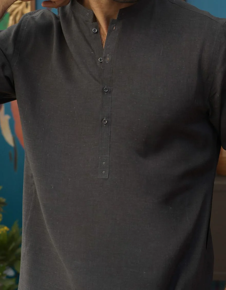 CHARCOAL KURTA | JJK-A-US-42184/S21/JJ7435-CL - Image 4