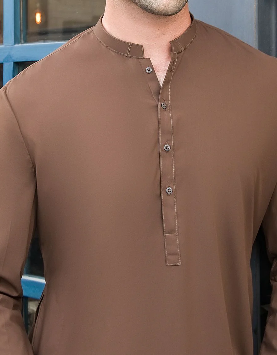 DULL BROWN KURTA | JJK-A-US-42198/S21/JJ7443-CL - Image 4