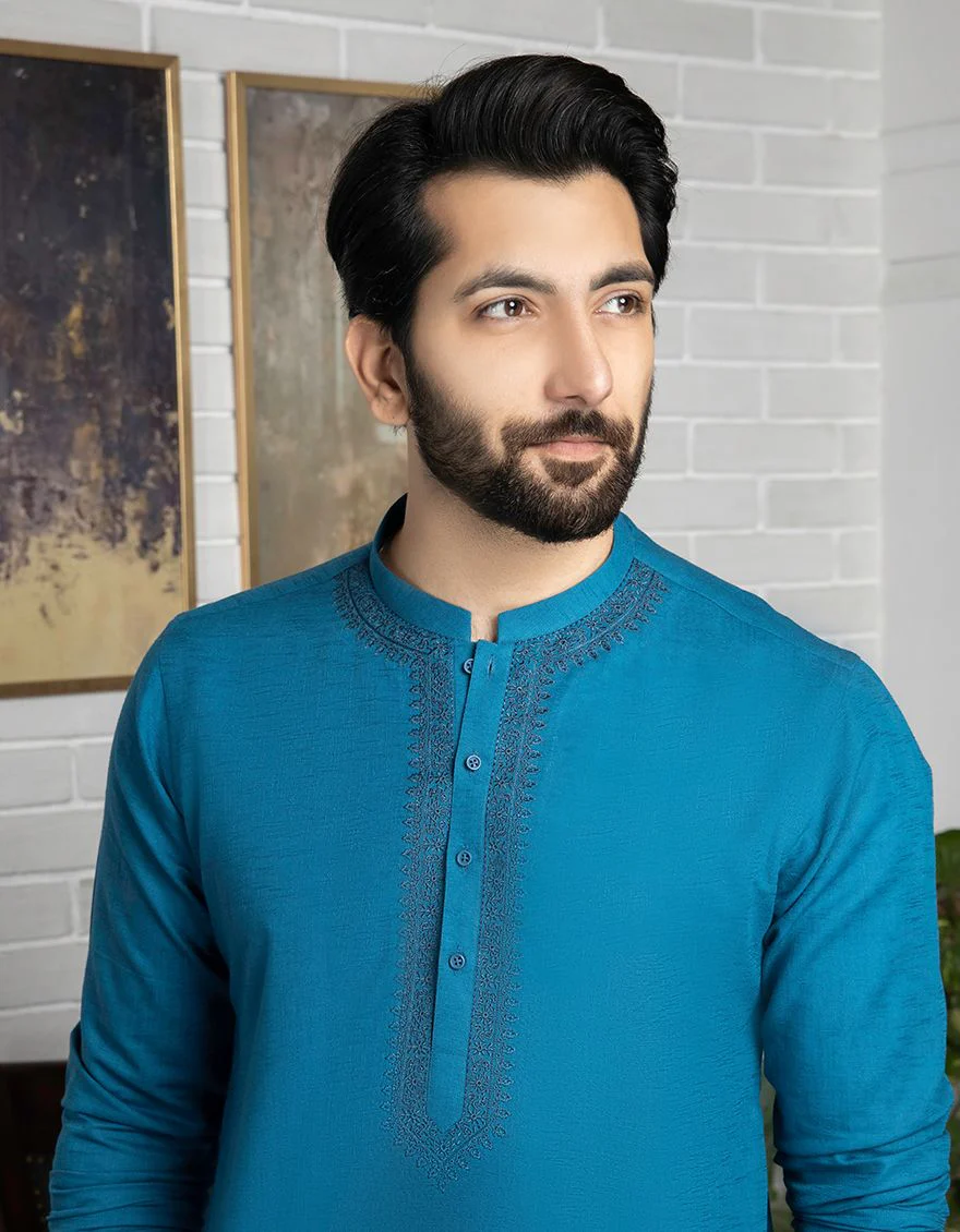 BLUE KURTA | JJK-A-US-42212/S21/JJ7439-SF - Image 2