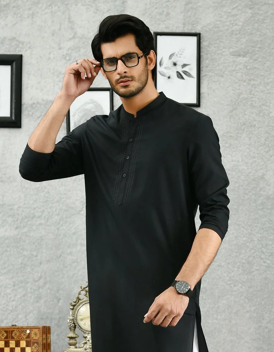 BLACK KURTA | JJK-A-US-42265/S21/JJ7497-SF - Image 2