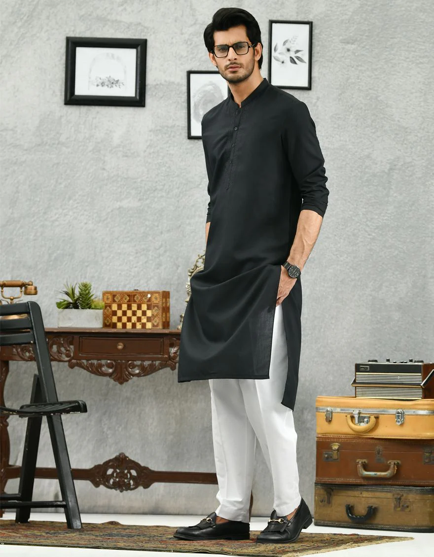 BLACK KURTA | JJK-A-US-42265/S21/JJ7497-SF - Image 3