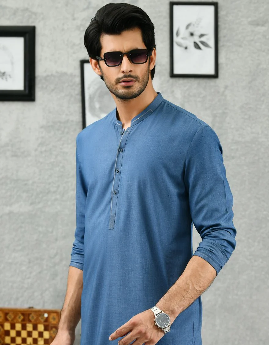 BLUE KURTA | JJK-A-US-42281/S21/JJ7498-CL - Image 2
