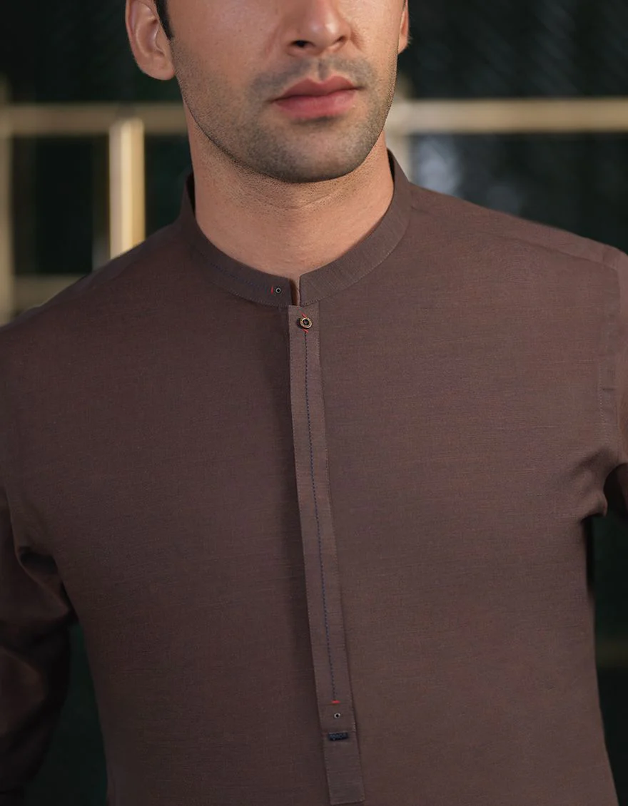 DULL BROWN KURTA | JJK-A-US-42283/S21/JJ7499-CL - Image 5