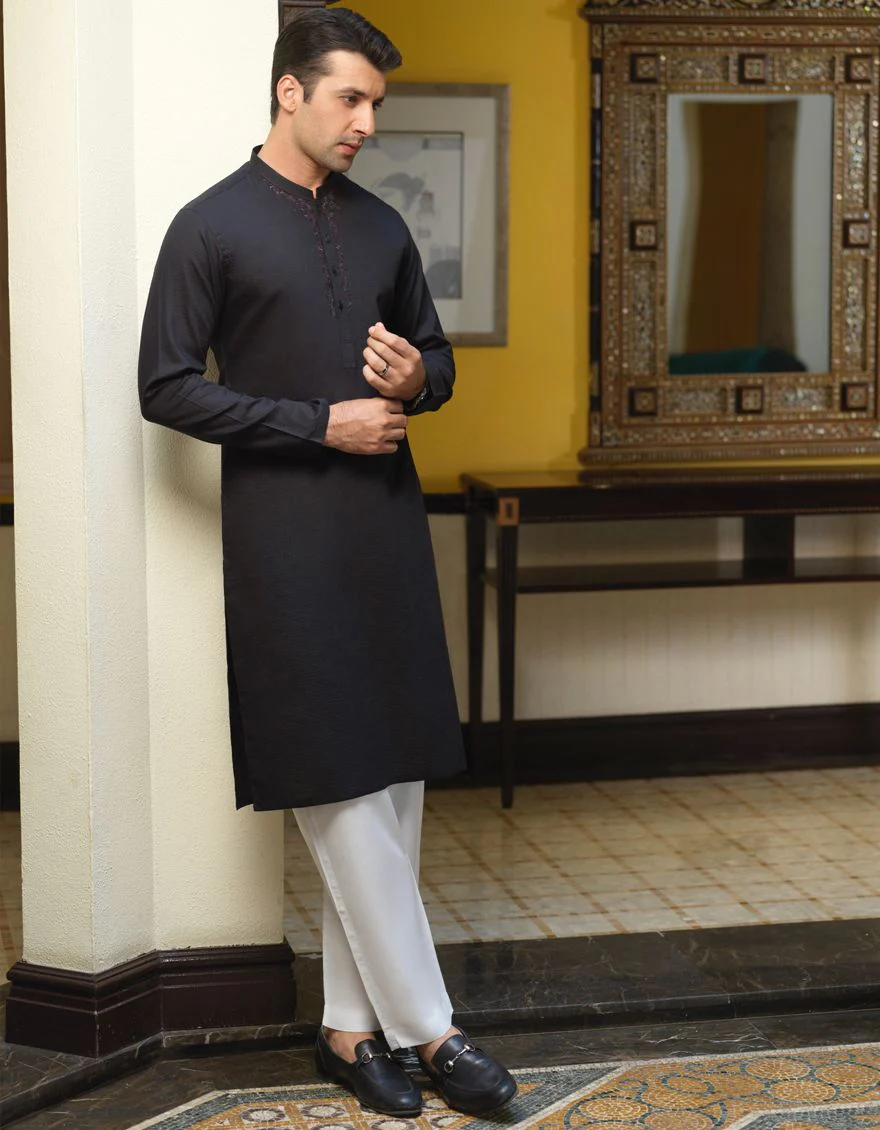 BLACK KURTA | JJK-A-US-42287/S21/JJ6975-SF - Image 3