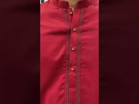 RED KURTA | JJK-A-US-43019/S21/JJ7497-SF - Image 4