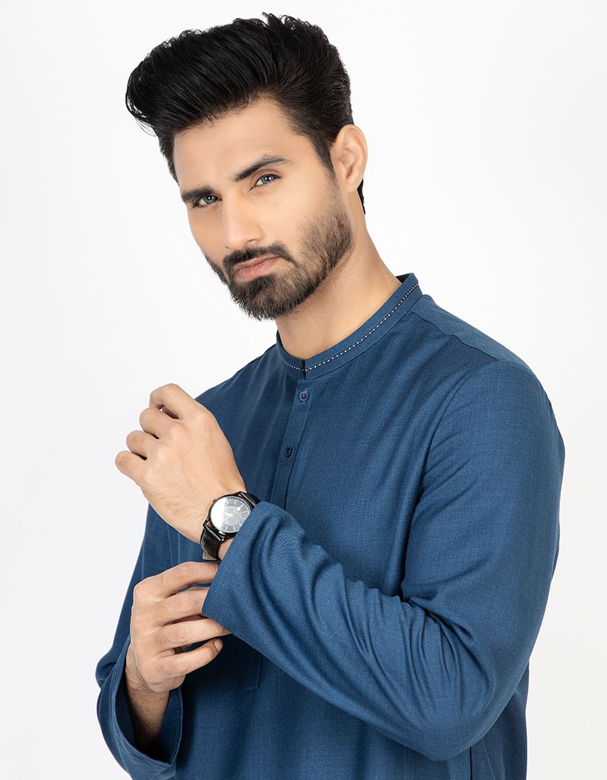 DENIM BLUE KURTA | JJK-A-US-43059/S21/JJ4762-CL - Image 2