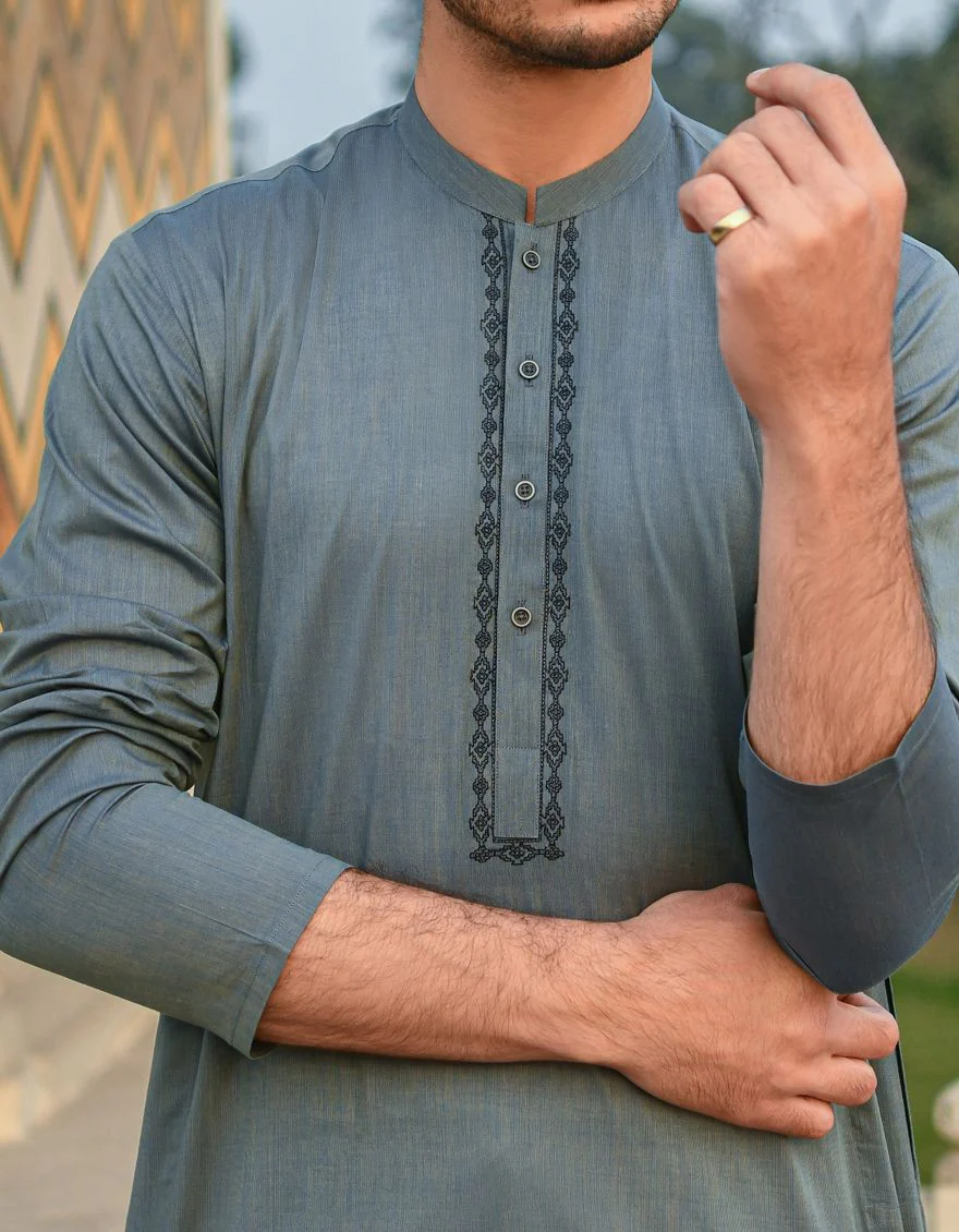 DENIM BLUE KURTA | JJK-A-US-43072/S22/JJ7574-SF - Image 2