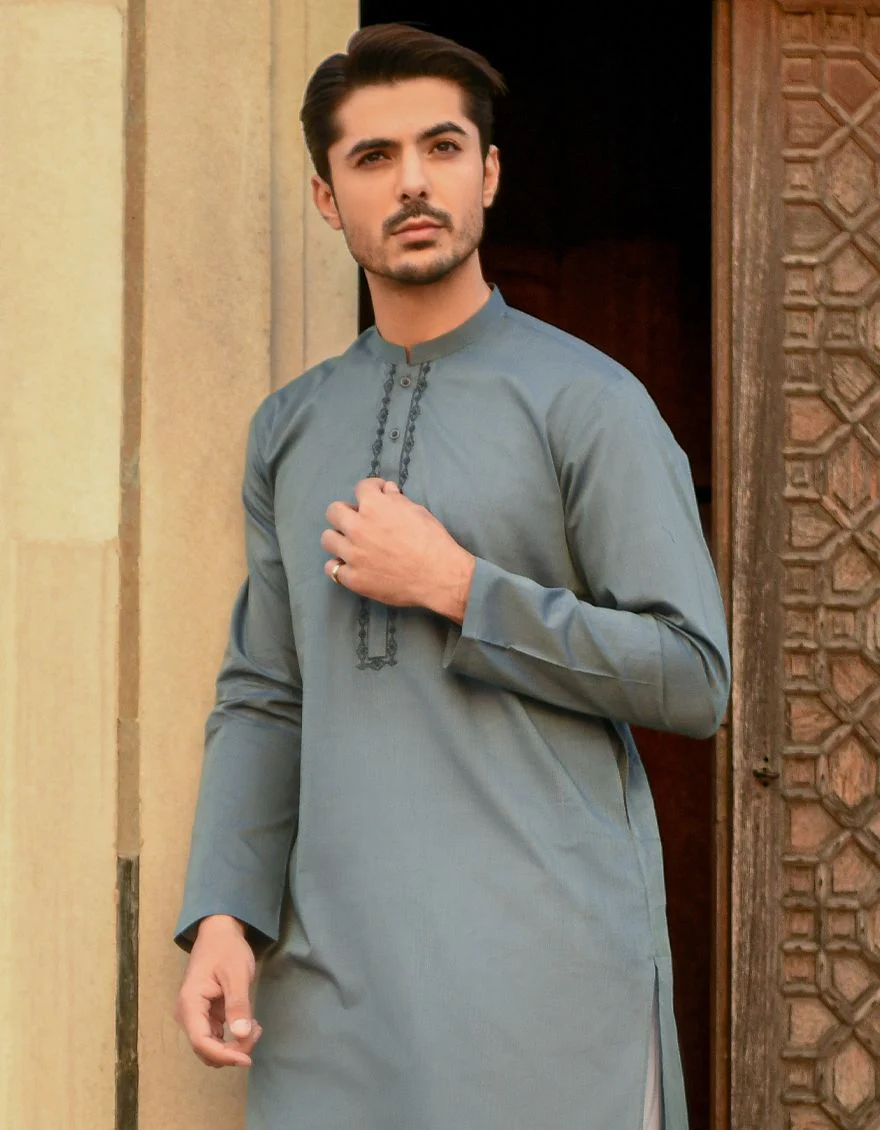 DENIM BLUE KURTA | JJK-A-US-43072/S22/JJ7574-SF - Image 3