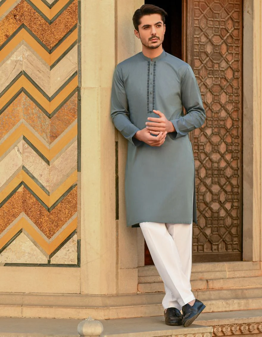 DENIM BLUE KURTA | JJK-A-US-43072/S22/JJ7574-SF - Image 4