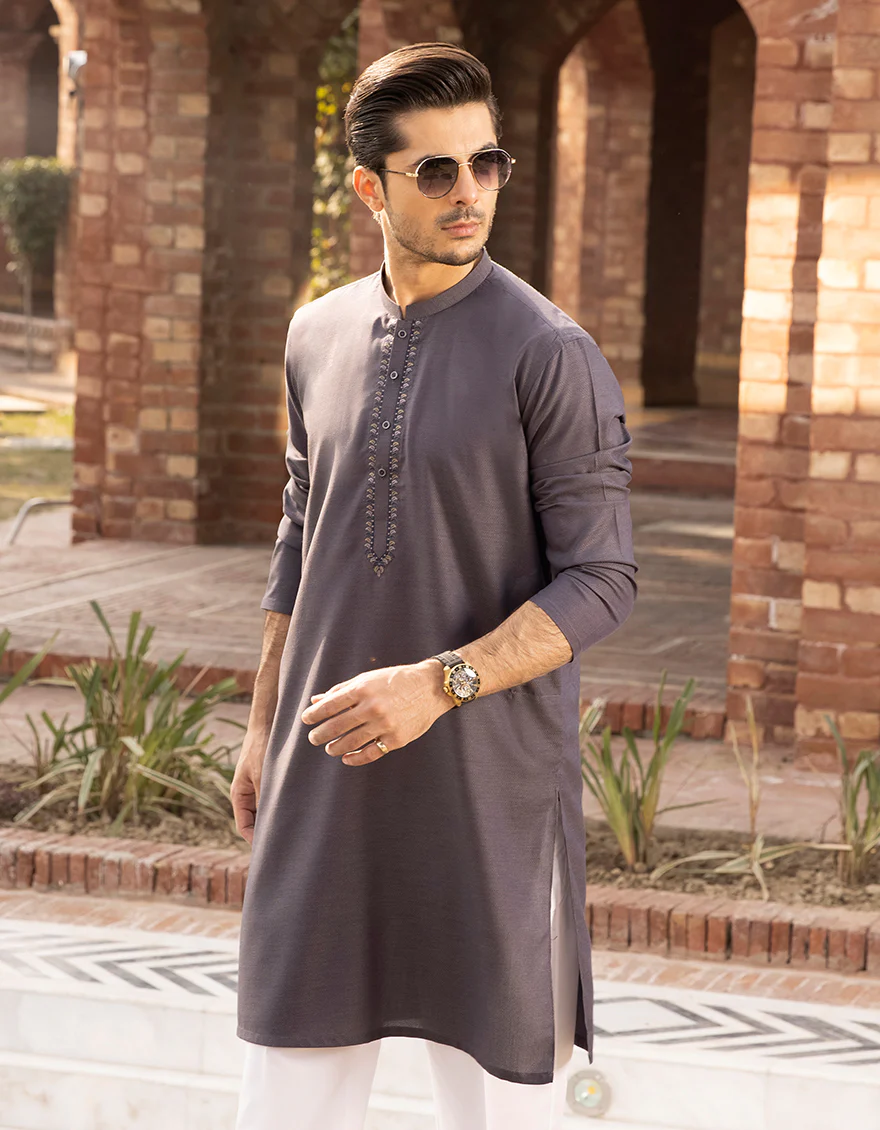 PURPLE BLENDED KURTA | JJK-A-US-44044/S22/JJ8162-SF - Image 3