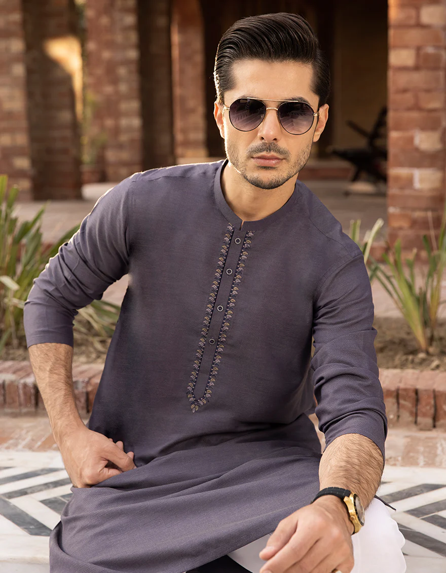 PURPLE BLENDED KURTA | JJK-A-US-44044/S22/JJ8162-SF - Image 4