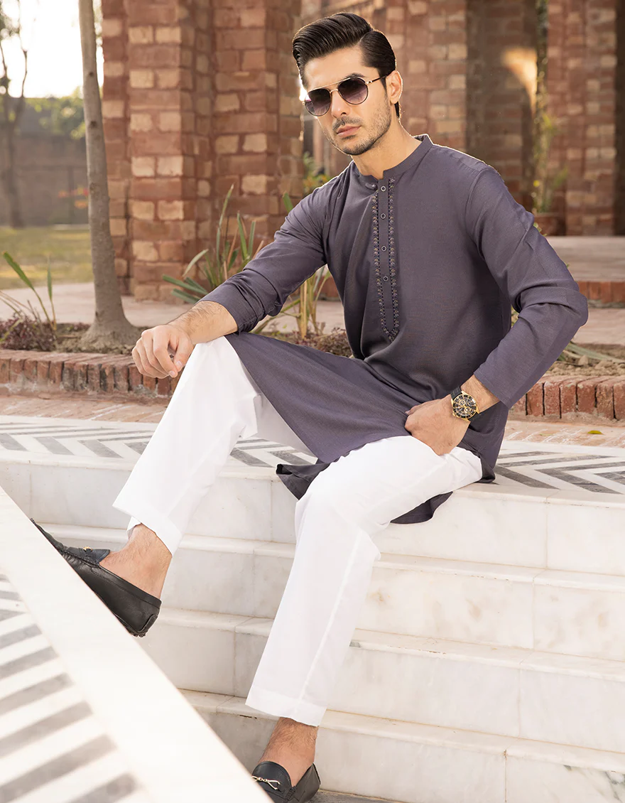 PURPLE BLENDED KURTA | JJK-A-US-44044/S22/JJ8162-SF - Image 5