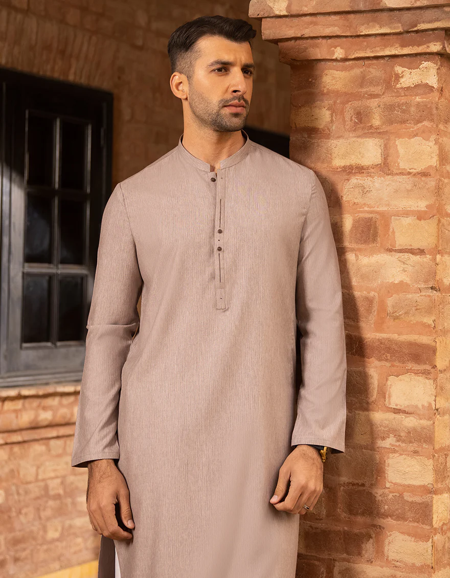 LIGHT MAUVE VISCOSE KURTA | JJK-A-US-44045/S22/JJ8163-CL - Image 4