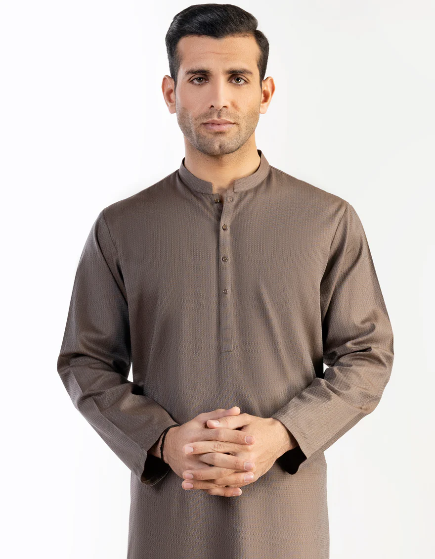 RUST COTTON KURTA | JJK-A-US-47082/S23/JJ8674-PN - Image 3