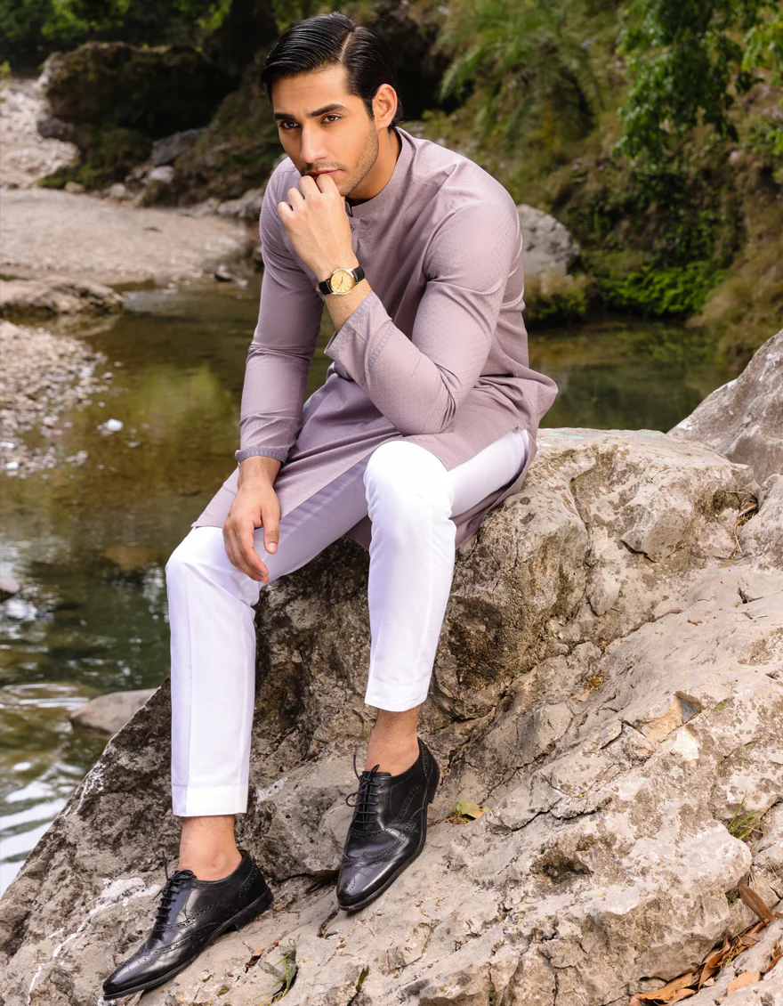 GREY COTTON KURTA | JJK-S-32798/S23/JJ9058-SF - Image 3