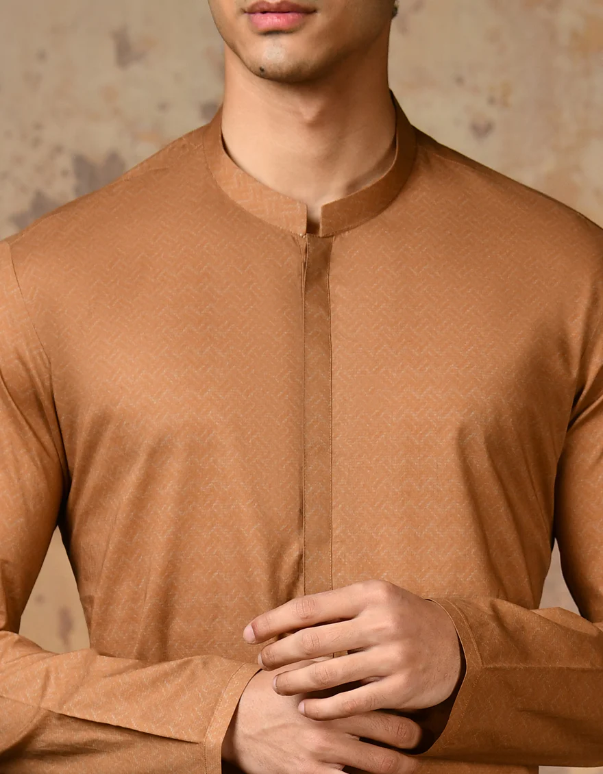 ORANGE COTTON KURTA | JJK-S-32903/S24/JJ9212-SF - Image 2
