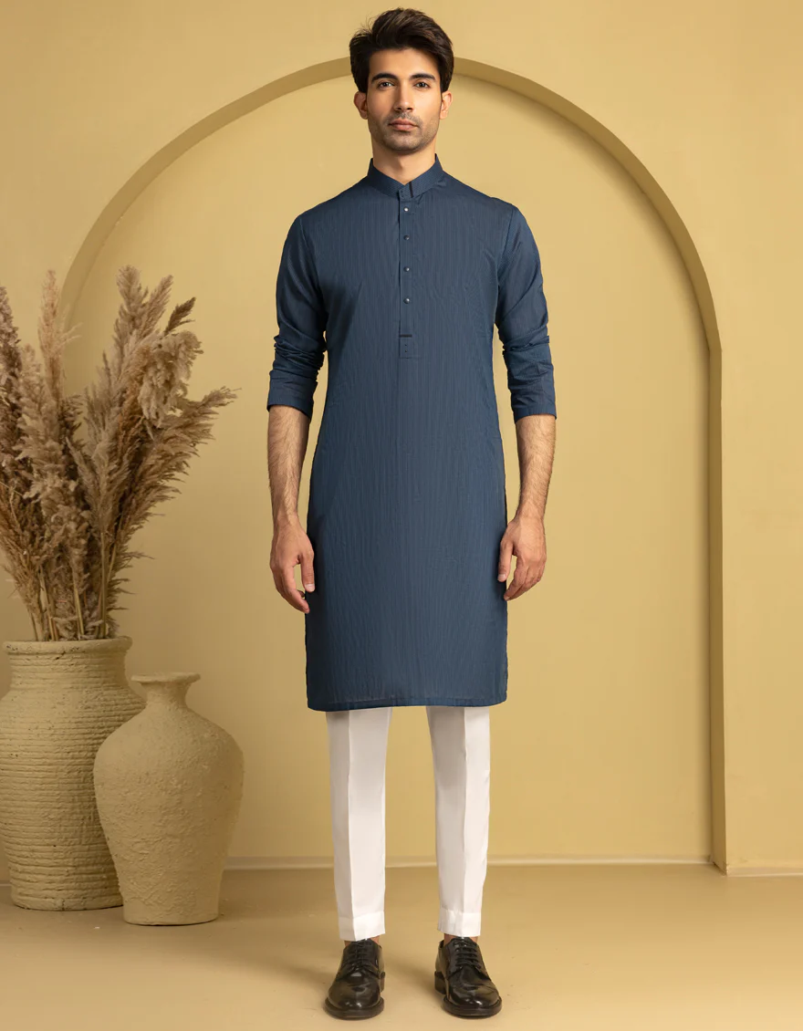 BLUE CVC KURTA | JJK-S-33352/S25/JJ8951-CL